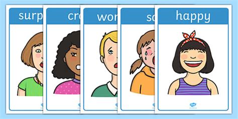 👉 Posters format A4 : Les émotions et les sentiments - Anglais LV