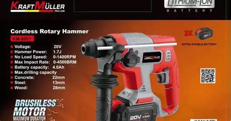 Cordless rotary hammer Kraftmuller - Belgium, New - The wholesale ...
