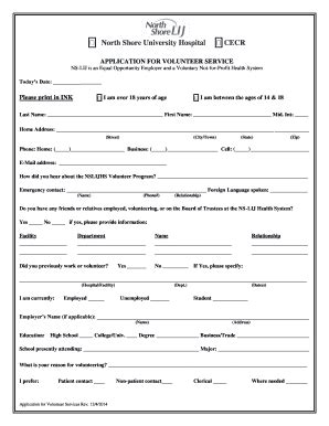 North Shore University Hospital ? CECR - Northwell Health - Fill and ...