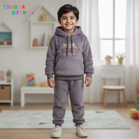 Nanhi Smile BARON BOYS KIDS FUR HOODIE & PANT WINTER SET SUPER SOFT ...