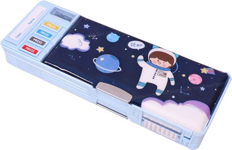 Toyshine Button Enabled Double Compartment Pencil Box, Storages And ...