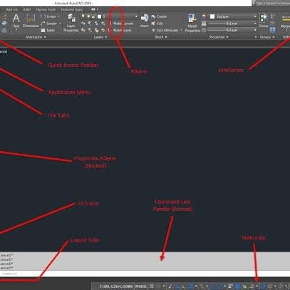 Image result for AutoCAD 2019 Interface