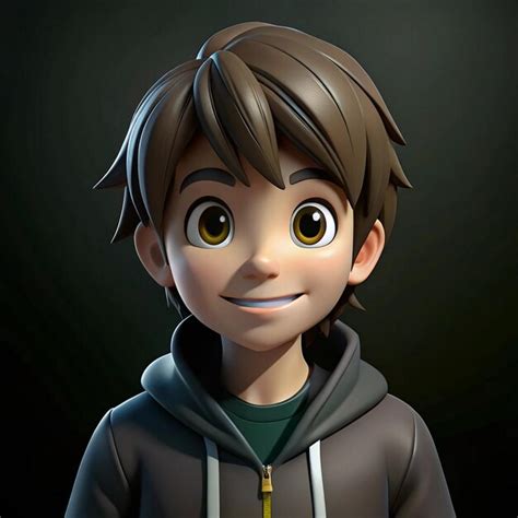 A boy with a hoodie that says quot hes a quot | Premium AI-generated image