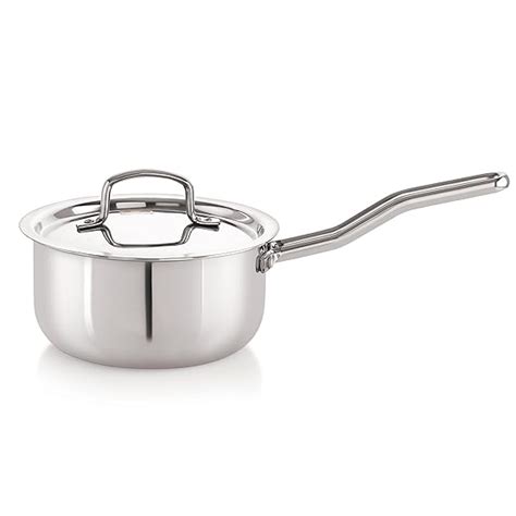 Buy PRIYA Triply Stainless Steel Saucepan with Stainless Steel Lid- 20 ...