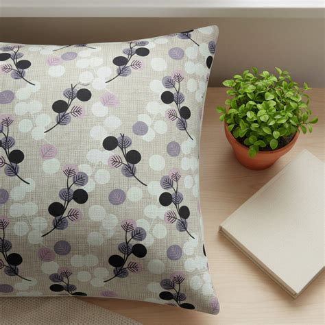 Purple Floral With Geometric Elements Queen Size Bedsheet – KNG Cloth Craft