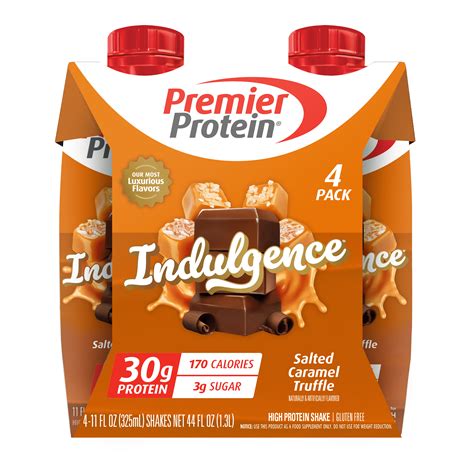 Premier Protein Indulgence Protein Shake, Salted Caramel Truffle, 30g ...