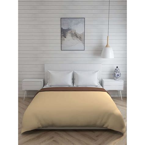 Buy Layers Savona 120 GSM TC Double Comforter -Brown Online