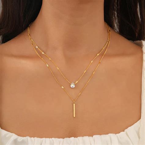 Necklace, Chain, Party, Gold – TrueTarnish
