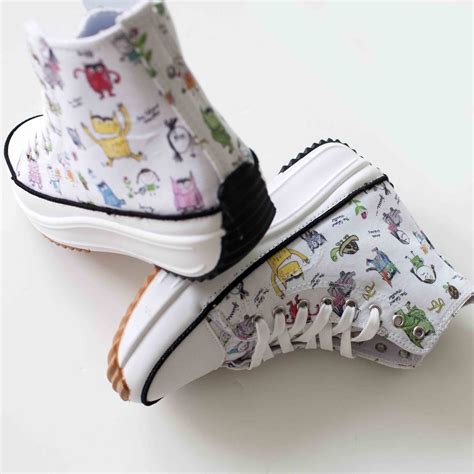 Sneakers Altas Plataforma Monstruo de colores - Jota con hache