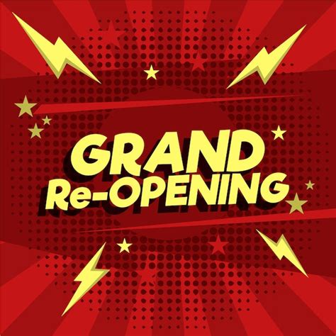 Grand re-opening wallpaper | Free Vector