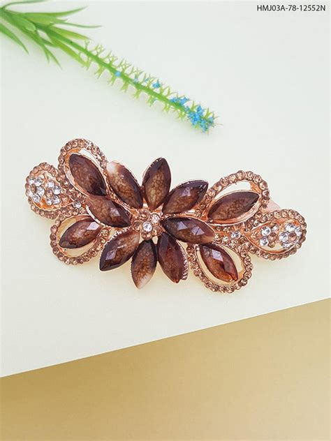 Designer Hair Clips with CZ stones 12552N – Griiham