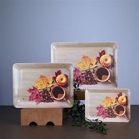 3pc Trays Set: Maple Leaves