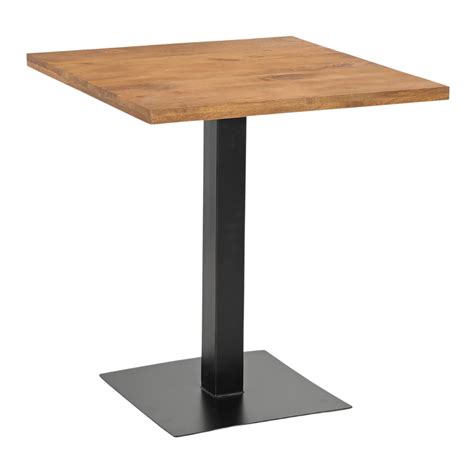 Solvix Honey Mango Wood Square Cafe, Bistro, Restaurant & Bar Table fo ...