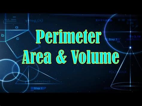 Explanation: Area and Perimeter Video Lecture - Mathematics for Grade 5