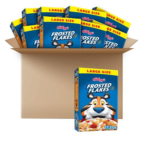 Kelloggs Frosted Flakes Breakfast Cereal 8 Vitamins And Minerals Kids ...