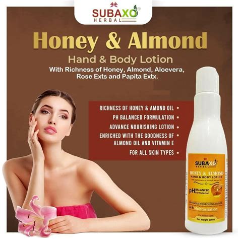 SUBAXO Honey & Almond Herbal Hand & Body Lotion Duo (2x200ml,Pack Of 2 ...