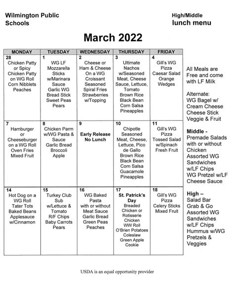 Bvsd Lunch Calendar - Printable Word Searches