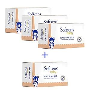 Softsens Baby Soap - Natural Bar Soap with Honey, Orange & Natural ...