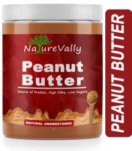 NatureVally Natural Unsweetened Peanut Butter 1Kg Pack Of 2 | Rich in ...