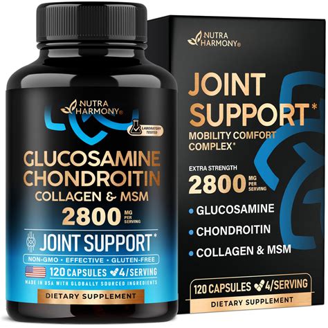 Buy Glucosamine Chondroitin MSM Collagen | HSA | Joint Support ...