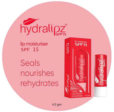 HYDRALIPZ LIP MOISTURISATION + SUN PROTECTION FACTOR 15 smooth on the lips