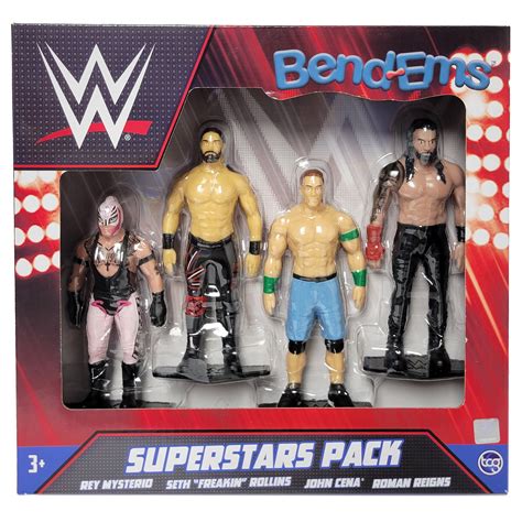4-Pack) WWE Superstars - WWE Bend-Ems TCG Toys WWE India | Ubuy