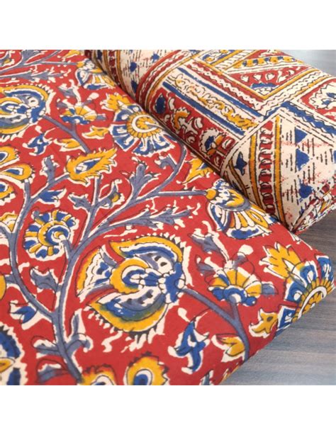 Set 53-20th Aug - Beautiful Rustic Red Kalamkari Printed - Kurta ...