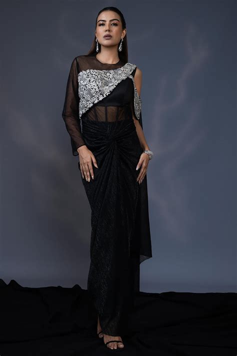 Drape Corset Saree Gown – Daatri