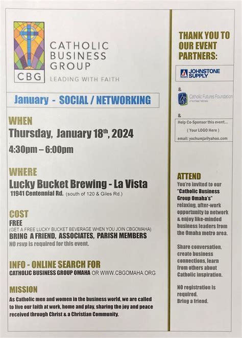 Jan. 18, 2024 - CBGO SOCIAL/NETWORKING Event, Lucky Bucket Brewing Co ...