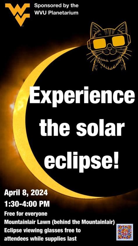 2024 Solar Eclipse with the WVU Planetarium, Mountainlair Plaza ...
