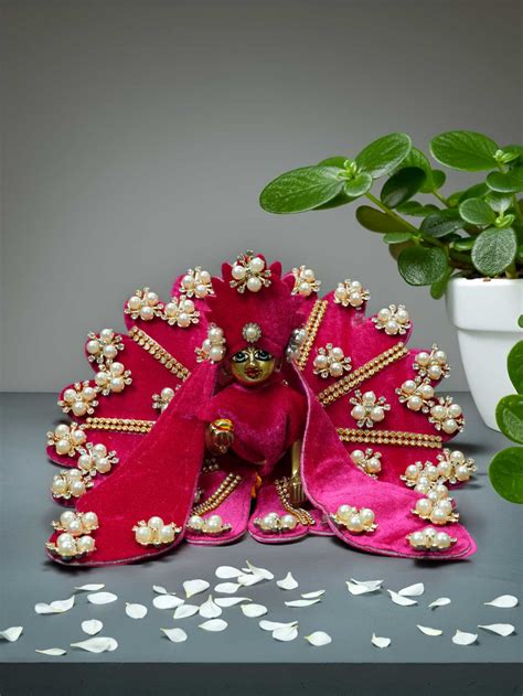 Velvet Gol Poshak for Laddu Gopal Ji from Mathura | OM Poshak