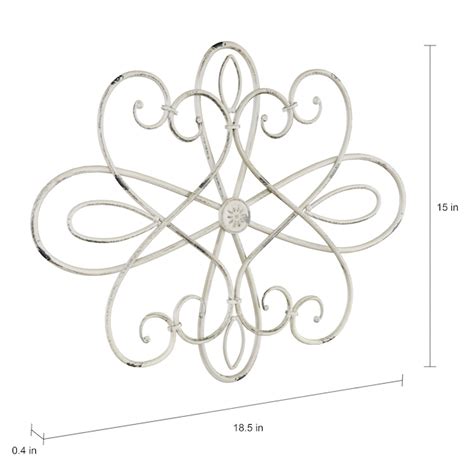 Hastings Home 15" Oval Swirl Medallion Metal Wall Art 0.4-in W x 15-in ...