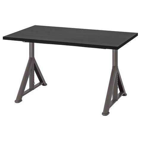 IDÅSEN desk, black/dark grey, 120x70 cm (471/4x271/2") - IKEA