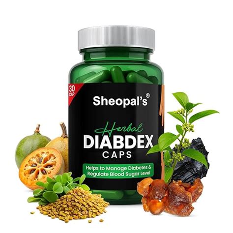 Buy Sheopals Diabdex Capsule 30 Caps | Blend of Herbs Vijaysar, Gudmar ...