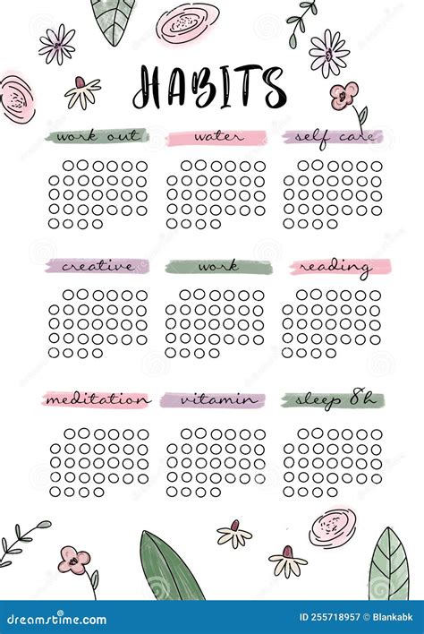 Habit Tracker Template A5 at Marie Vicente blog