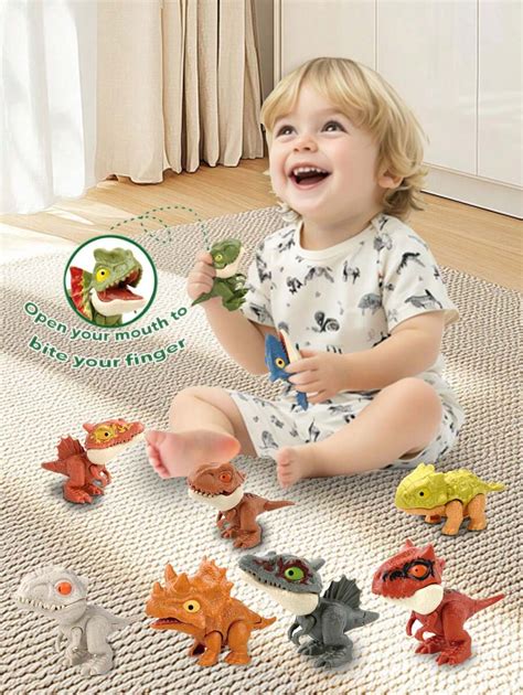 [Dinosaur Toy] Models Dinosaur Toy Finger Biting Mini Dinosaur ...