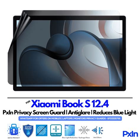 Privacy Screen Guard (Anti-Blue & Anti-Glare) for Xiaomi Book S 12.4 ...