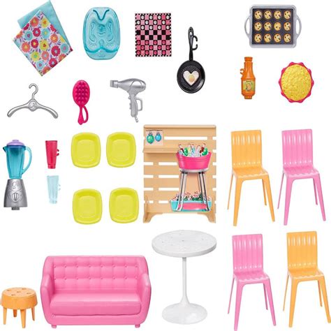 Barbie Malibu House Playset (25+ themed Accessories included) — Toycra
