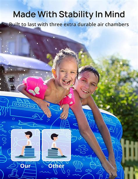 Evajoy Full-Sized Inflatable Pool with Canopy for Kids & India | Ubuy