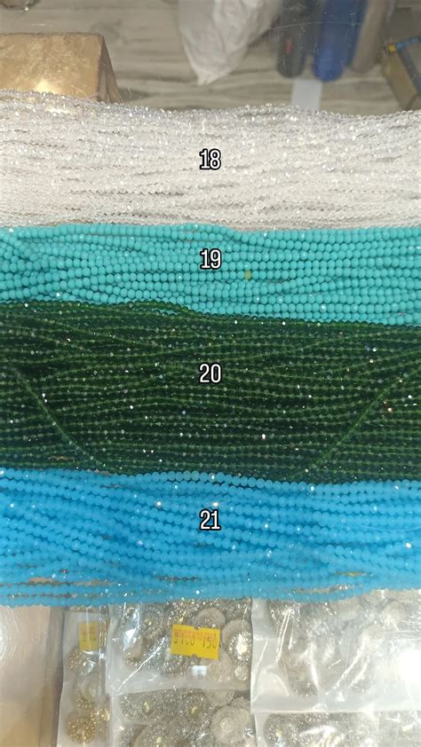 4mm glass crystal lines || 5 line - 10 line packing || 21 colour ...