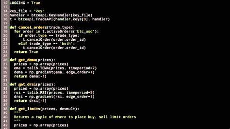 Python Trading Bot 的图像结果