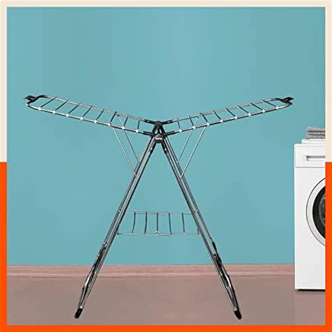 Bathla Mobidry Neo+ 2-Level Foldable Steel Cloth Drying Stand for Home ...