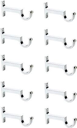 Siyara Silver Rod Rail Bracket Metal Price in India - Buy Siyara Silver ...