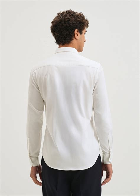 White Tiger Embroidered Designer Shirt
