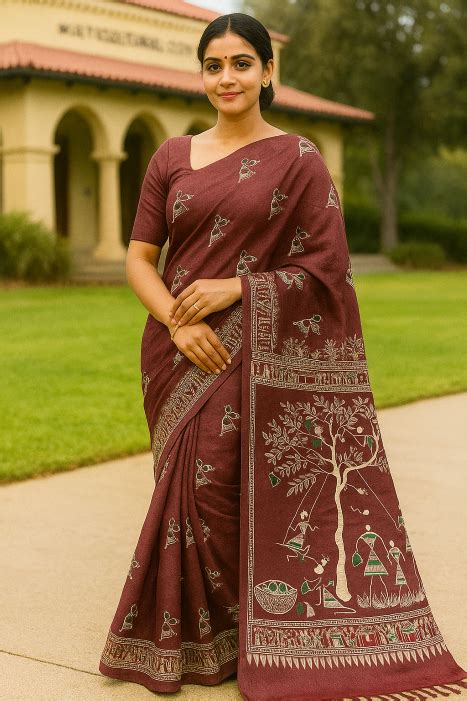 Madhubani printed Cotton Saree – A Tale of Tradition, Texture, and ...