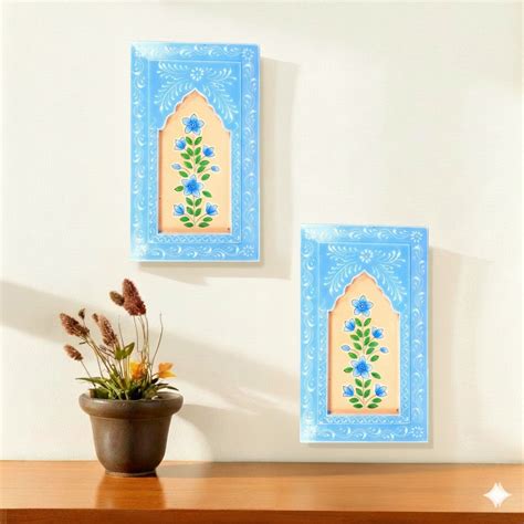 Handcrafted Wooden Mirror Frame | Decorative Wall Hanging Frame
