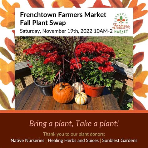 Fall Plant Swap, Frenchtown Neighborhood Improvement Association - FNIA ...