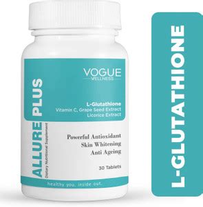 Vogue SKIN GLOW L- GLUTATHIONE TABLETS FOR GLOWING SKIN, WHITENING SKIN ...