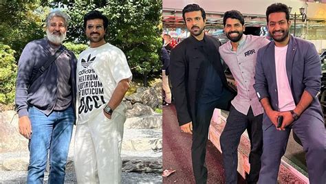 Ram Charan shares endearing images with ‘RRR’ director SS Rajamouli and ...