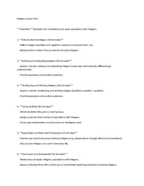 Math Lesson Integer 的图像结果